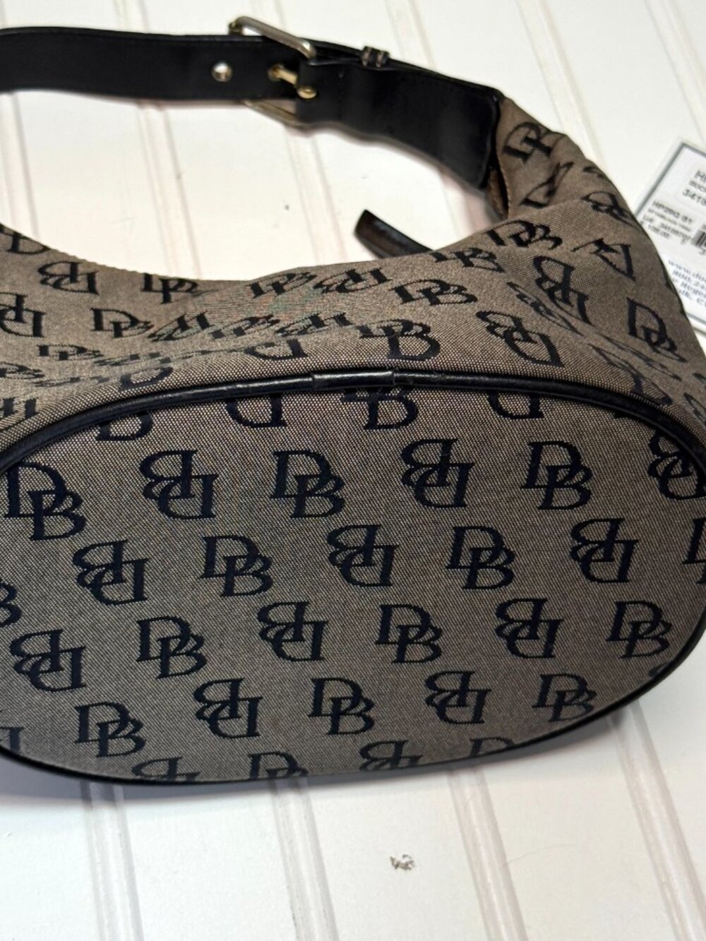 Dooney & Bourke DB Monogram Y2K Bucket Mini Shoulder Bag w Tag - Picture 3 of 14